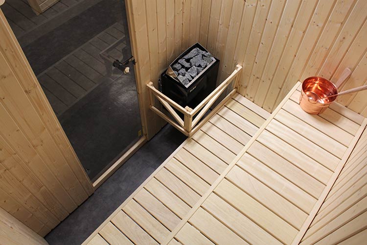 Finská sauna Harvia Basic interiér finská sauna Harvia Basic Line interiér