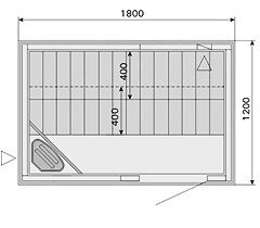 Sauna Harvia Basic Model 1812B