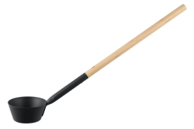 Hliníková naberačka Rento - 62 cm, čierna