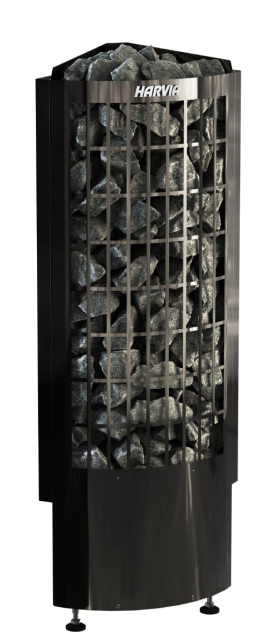 Saunové kachle Harvia Cilindro corner PCC70E 6,8 kW - black
