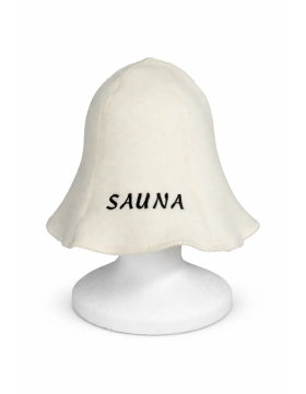 Klobúk do sauny – krémový