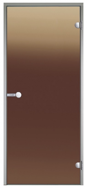 Dvere do parnej sauny HARVIA, ALU rám bronze 7x19