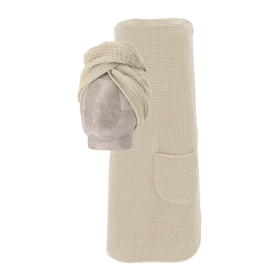 Set kilt a turban Vossen z mušelínu - béžový