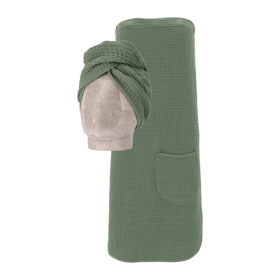 Set kilt a turban Vossen z mušelínu - zelený
