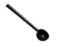 Naberačka do sauny I love SAUNA 300 ml, čierna