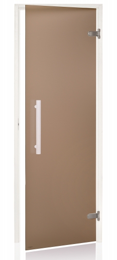 Dvere saunové "A" 7x20 Satin Bronze 690x1990 mm White