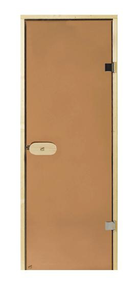 Dvere do sauny HARVIA 8x19, bronzové, 790x1890 mm, osika