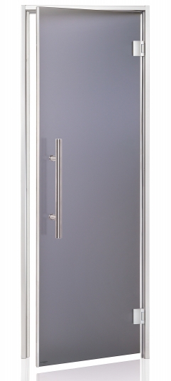 Dvere do parnej sauny "A" Lux 7x20 Satin Grey 685x1995 mm