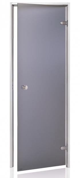 Dvere do parnej sauny "A" 8x19 Satin Grey 785x1895 mm