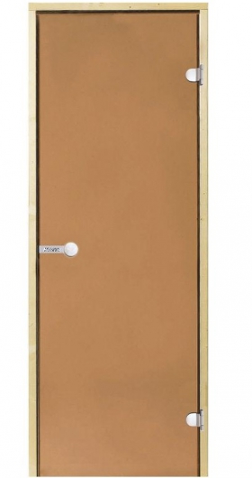 Dvere do sauny HARVIA 9x21, bronzové, 890x2090 mm, borovica