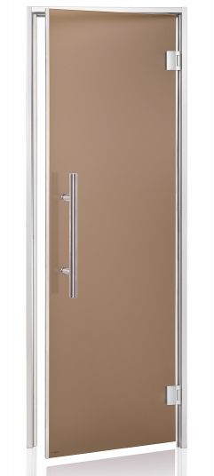 Dvere do parnej sauny "A" Lux 7x20 Satin Bronze 685x1995 mm
