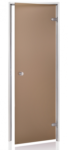 Dvere do parnej sauny "A" 9x19 Satin Bronze 885x1895 mm