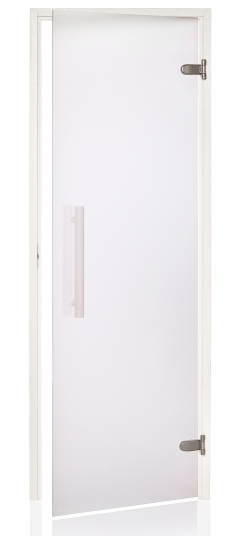 Dvere saunové "A" 9x19 Satin 890x1890 mm White