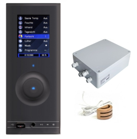2.akosť: Regulácia, riadiaca jednotka SENTIOTEC wave.com4 Touch II Set 1 Dark