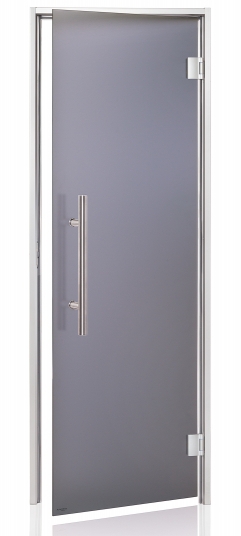 Dvere do parnej sauny "A" Premium 8x21 Satin Grey 785x2095 mm