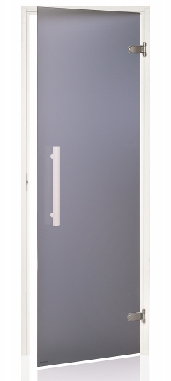 Dvere saunové "A" 8x19 Satin Grey 790x1890 mm White