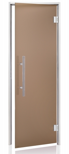 Dvere do parnej sauny "A" Premium 7x19 Satin Bronze 685x1895 mm