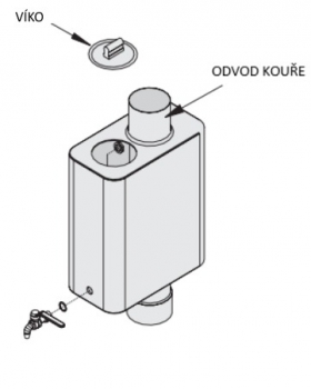 Veko pre ohrievač vody, model s kohútikom