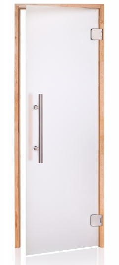 Dvere saunové "A" Premium 8x19 Satin 790x1890 mm Jelša