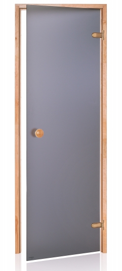 Dvere saunové "A" 7x21 Satin Grey 690x2090 mm Jelša
