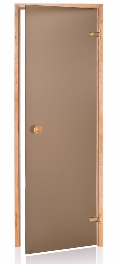 Dvere saunové "A" 8x21 Satin Bronze 790x2090 mm Osika