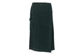 Vaflový kilt Rento – čierna a tmavozelená, 70 × 145 cm