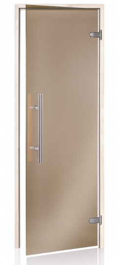 Dvere saunové "A" Light Premium 7x19 Bronze 690x1890 mm Jelša