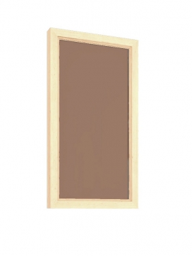 Okno do sauny 92x490x890mm bronze osika