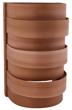 Saunové tienidlo Sentiotec - vertikálne, céder, 264x167mm