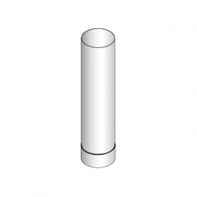 Dymovod Harvia 0,5 m, 115 mm - nerezový