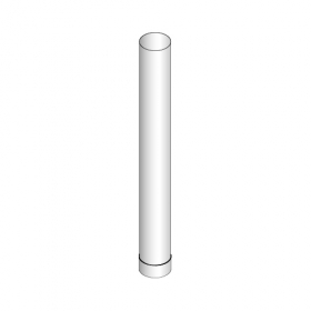 Dymovod Harvia 1,0 m, 115 mm - nerezový