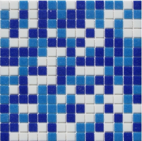 Mozaika 327x327x4mm, drvené sklo, FREEDOM BLUE