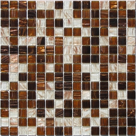 Mozaika 327x327x4mm, GARNET BROWN