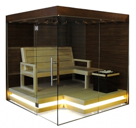 Finska sauna VITRIUM GLASS 2200x2200