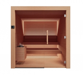 Fínska sauna Auroom NATIVA 200x250 thermowood osika