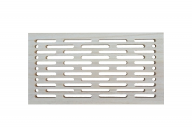Drevená ventilačná mriežka 150x300mm, abachi