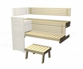 Lavicový set Harvia Formula 22, osika