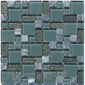 Mozaika 298x298x8mm, MARBLE GREEN