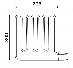 Vykurovacie teleso, špirála pre saunové kachle BC80 (E), 2670W/230V