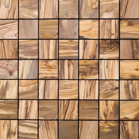 Dekoratívny saunový obklad SQUARE 70, oliva, 510x510mm