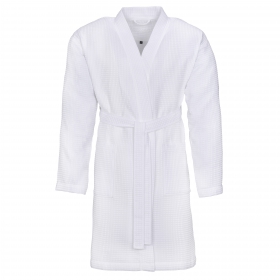 Vaflový župan VOSSEN do sauny, BIELY, unisex - vel. S