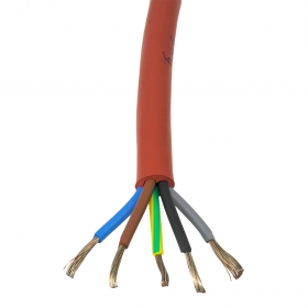 Silikónový kábel SIHF 5x4 mm