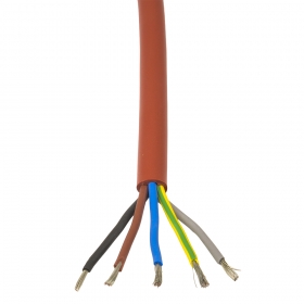 Silikónový kábel SIHF 5x1,5 mm