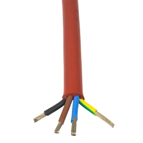 Silikónový kábel SIHF 4x0,75 mm pre teplotné čidlo.