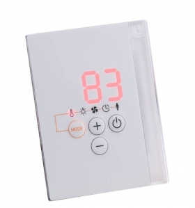 Ovládací panel regulácie SENTIOTEC Professional D2, biela