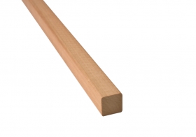 Vnútorná lišta štvoritá, THERMOWOOD osika, 21x21x2100mm