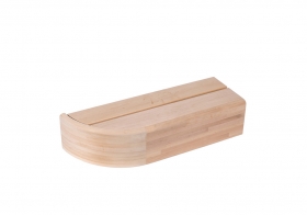Koniec lavice - modul 200x600 mm, jelša, ľavý
