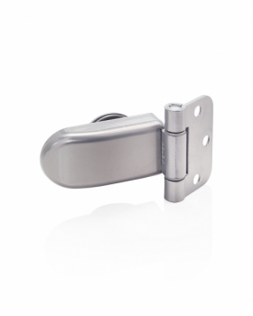 Pánt pre dvere s hliníkovým rámom, celosklenené (na zárubňu), AU Abloy šedý