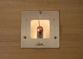 Cariitti teplomer do sauny SQ - štvorec, 120x120 mm