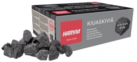 Saunové kamene HARVIA, veľ. 10-15 cm, 20kg, šedé balenie